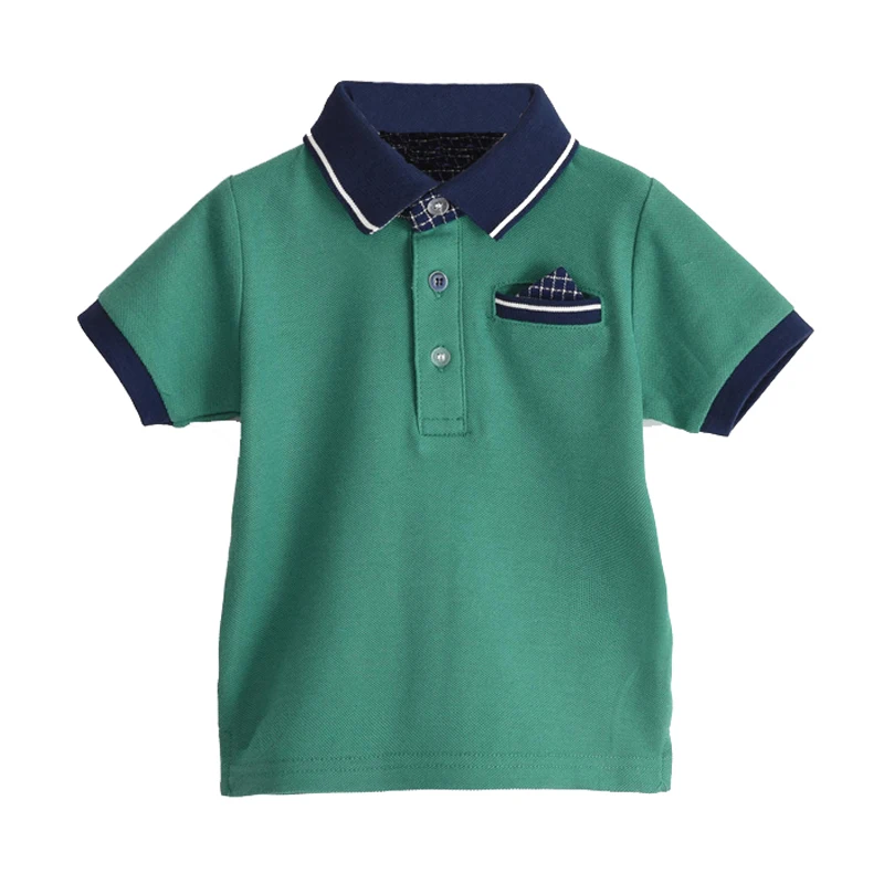 Children Polo t-shirt Custom design fashion brand 100%cotton pique Boys polo shirt