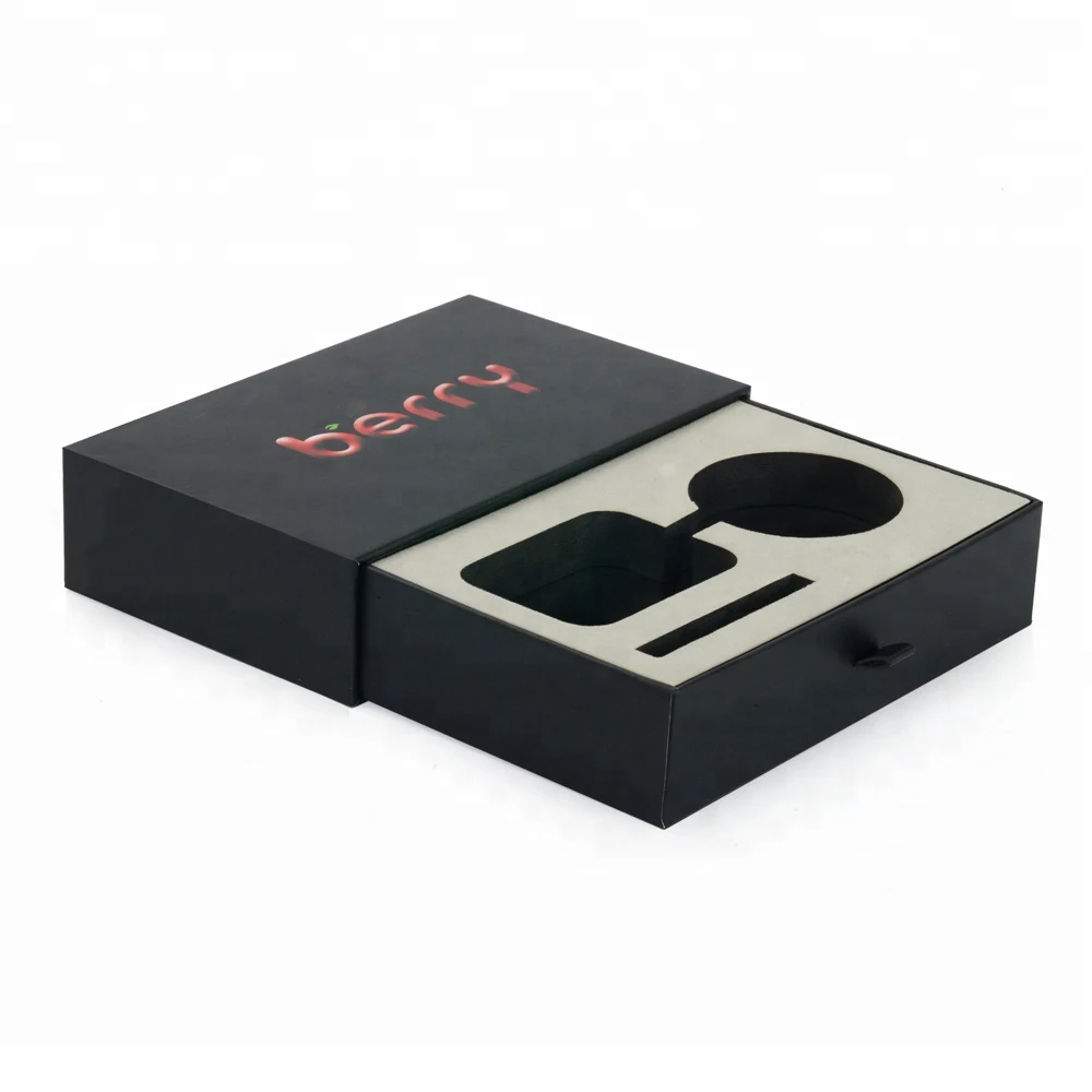wholesale luxury rigid cardboard slider drawer style gift box