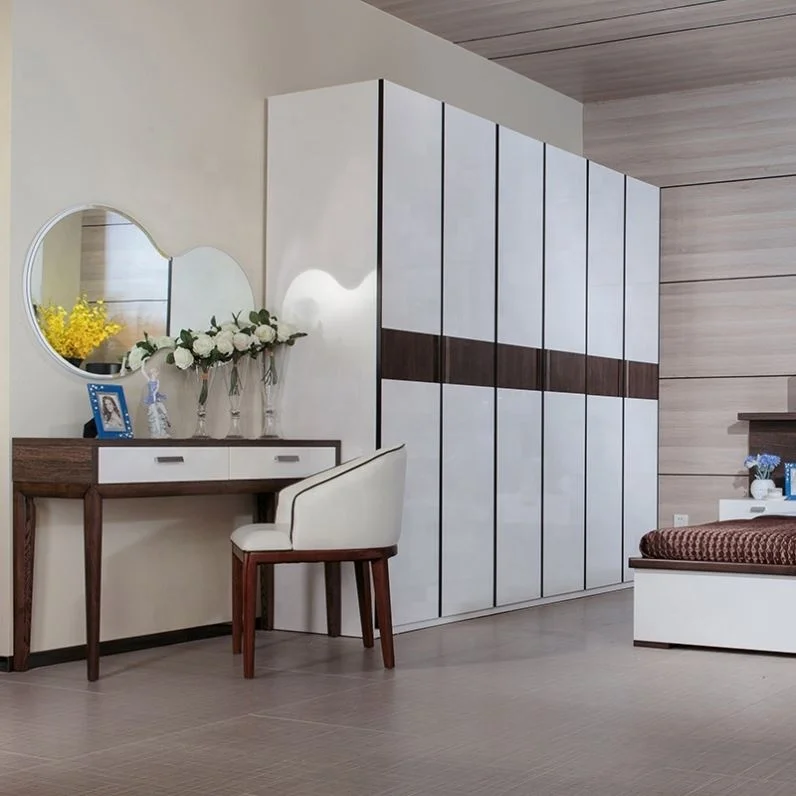 Custom Modern Luxury Bedroom Furniture Full Set Wood furniture Beds Upholstery Headboard