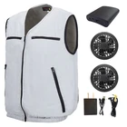 Vest MIDIAN OEM Large Air Volume 5V USB Fishing Chef Golf Air Conditioned Vest With 2 Fan And Power Bank