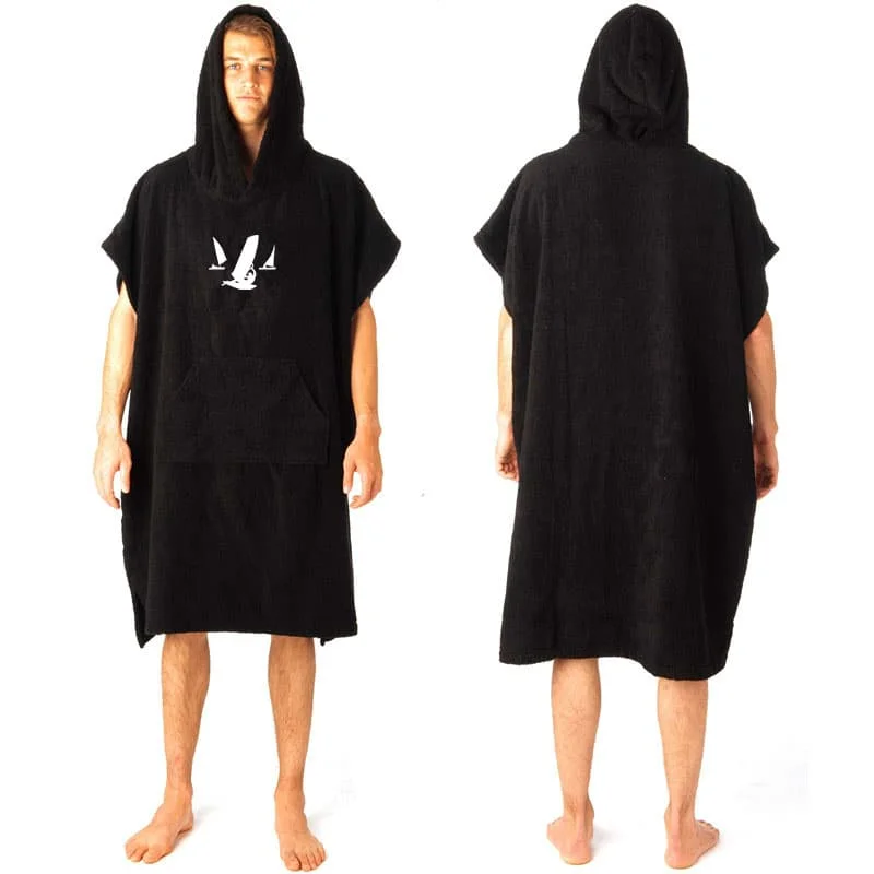 adults hooded surf poncho changing robe recycled swimming pool change beach surf poncho towel