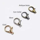 Nickel Factory Wholesale Zinc Alloy DIY Lobster Clasp Gold Nickel Color Metal Hook For Bracelet Necklace