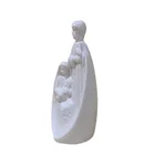White FREE SAMPLE White Porcelain Holy Family Miniature Christmas Nativity Set Home Decor Christmas Decoration