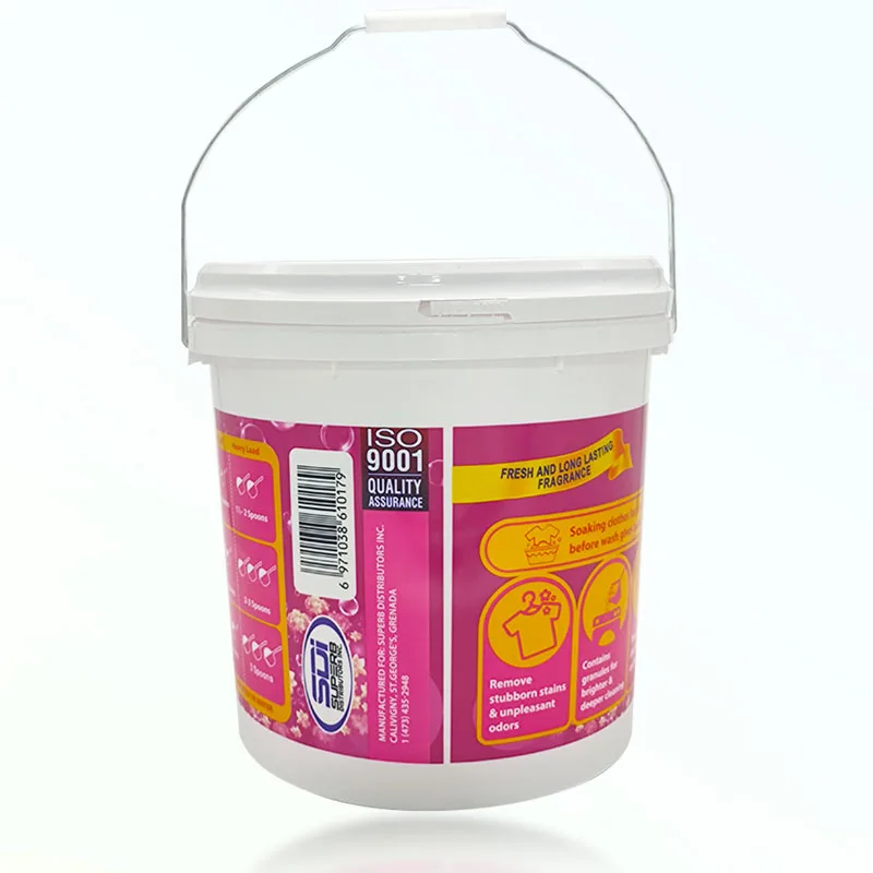 OEM Bulk Manufacture High Foam Washing Detergent Powder 5KG Disposable Soap Powder for Apparel for Washing Plant Bucket details