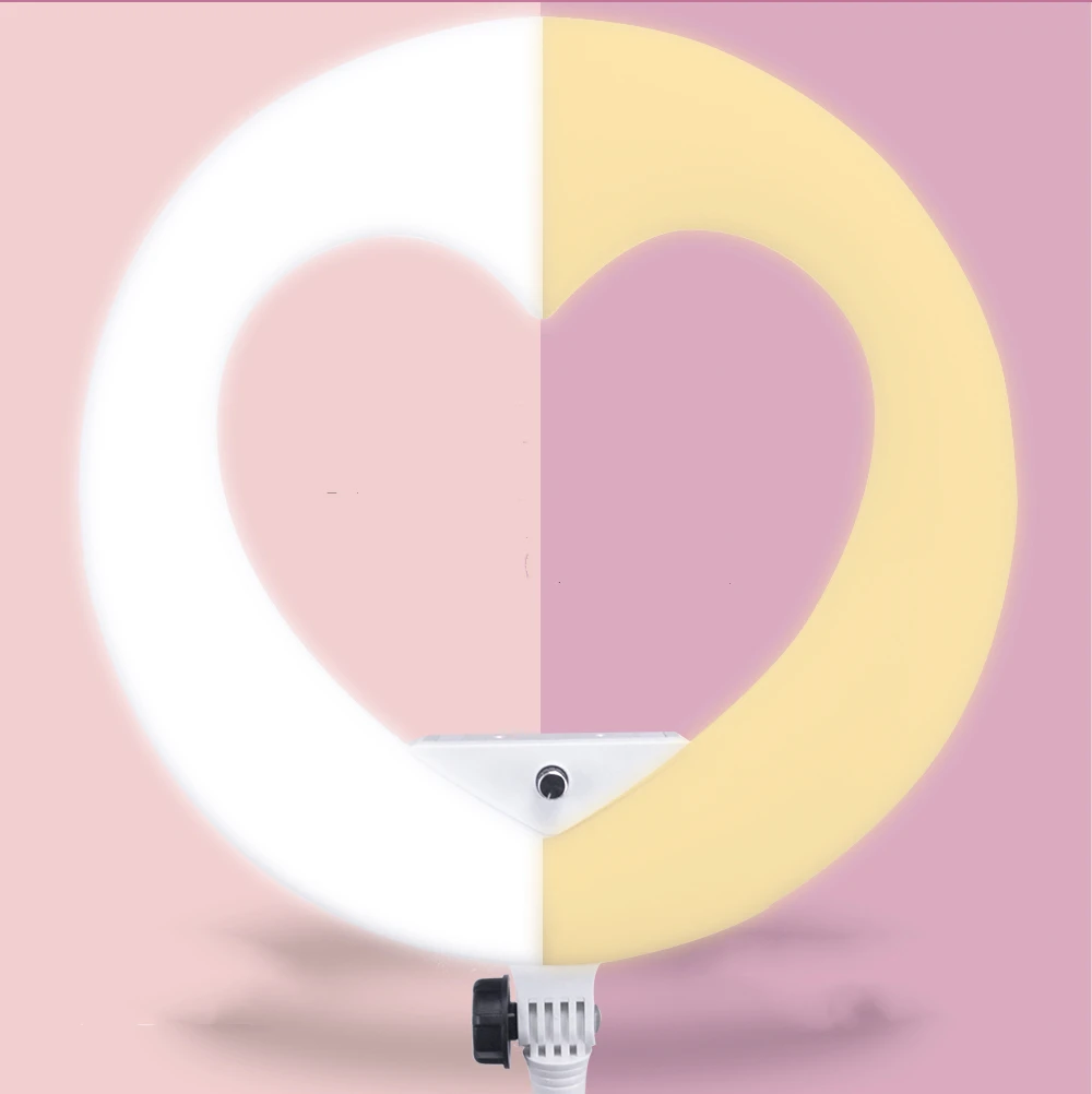2021 Tik Youtube 18inch Desk Flood Ring Light Heart Shaped Circle Lamp With - Buy Ring Light Heart,Heart Lamp,Desk Ring Lights Shaped Product on Alibaba.com