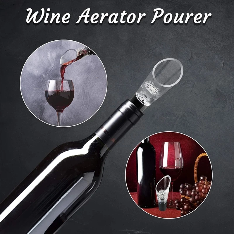 P587 Red Wine air Aerator Bottle Stopper Decanter Pourer Aerating Pour Spout Bottle Stoppers Wine Aerator
