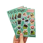 Adhesive Stickers Direct Factory Printing Adhesive Full Color Design Custom Kiss Cut Stickers Sheet