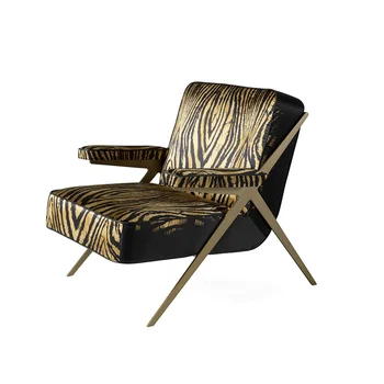 Italian modern high-end luxury designer single sofa lazy lounge chair designer single chair leisure chair