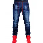 Jeans Hot Selling High Quality Skinny Jogging Jeans Blue Skinny Jeans Motorcycle Drawstring Jeans OEM Custom