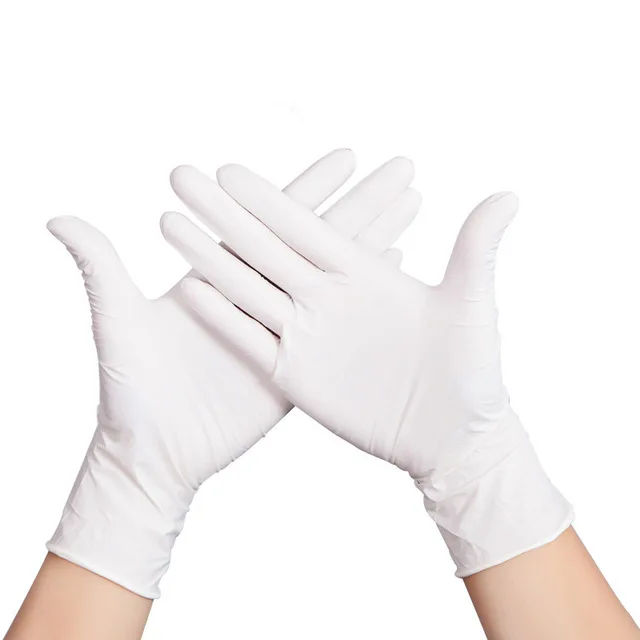 white rubber gloves price