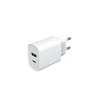 Battery Charger 2 Usb Charger Charger UK Plug 20w 2 Ports Type C Pd USB QC 3.0 Battery Fast Wall Charger