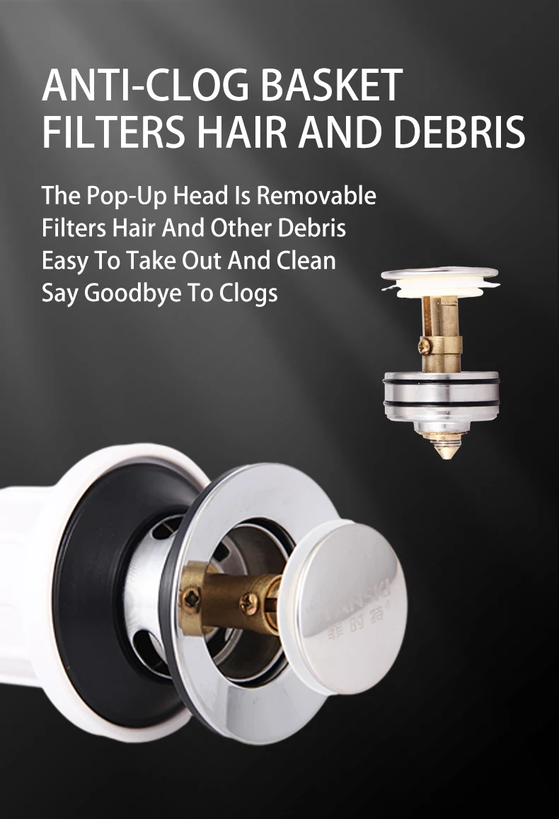 Modern Stainless Steel Pop-up Stopper for Bathroom Sinks for Hotels Serving As Floor Drain or Basin Drain Accessory supplier