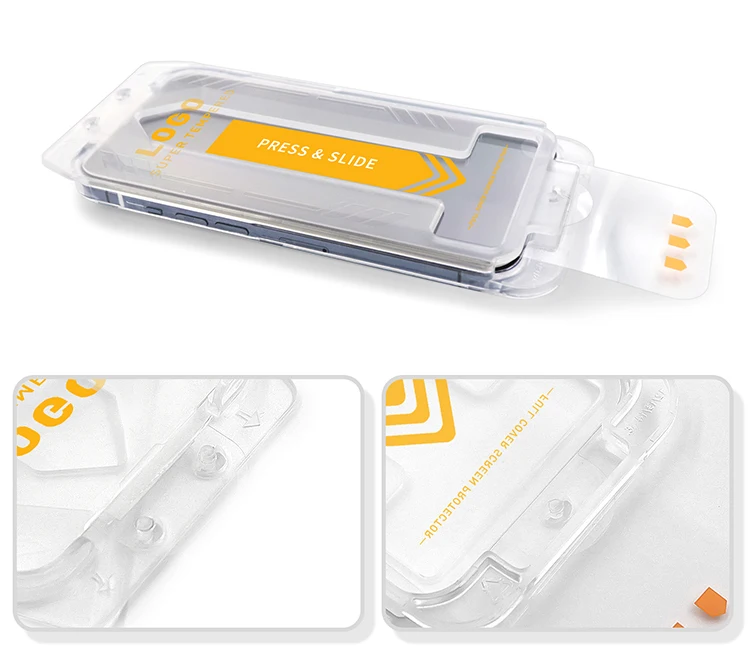 product quick installation smooth sensitive tempered glass screen protectors for iphone 11 14 pro max xs max 8 plus 13 pro mobile phones-5