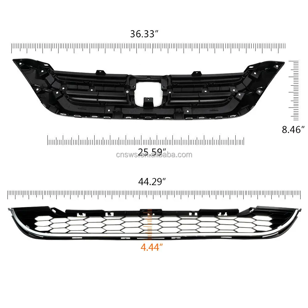 제품 oem 자동차 부품 전면 후드 범퍼 상단 그릴 abs 크롬 하단 그릴 honda crv cr v 2010 2011-36