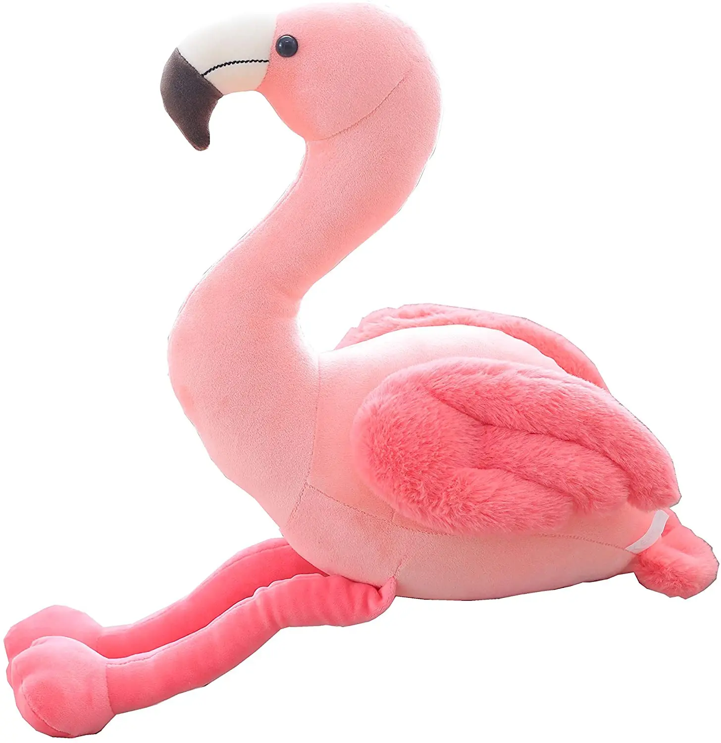 small flamingo stuffed animal