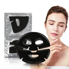 Black Black Oem Black Bamboo Charcoal Oil Control Deep Cleaning Moisturizing Half Sheet Facial Mask