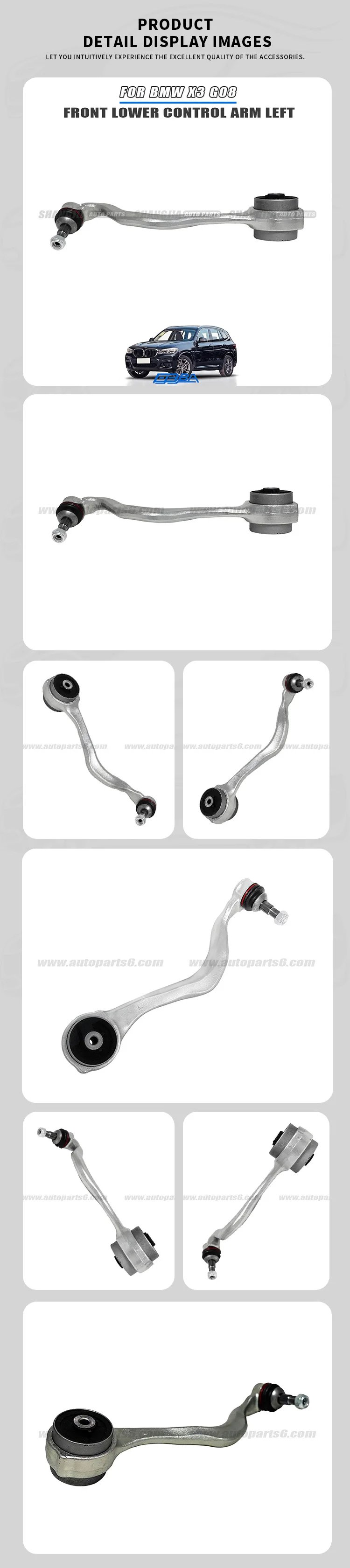 OE 31106890903 Aluminum Car Front Lower Arm L For BMW X3 G08 2018-2021 factory