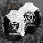 Men's NFL Football Hoodie Team Sports Sweatshirt Long Sleeve Hooded Pullover