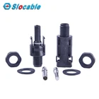 Copper Connector Connectors Plugs Slocable PPO Material 1500V Solid Copper Pin Solar Panel Connector Plug