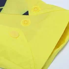 Hood Huiquan Bungee Drawstring Hood Loose Fit Man Top Zip Closure Bright Color Pullover Hoodie With Adjustable Cuffs