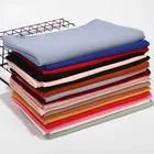 Hijab New Stylish Pure Color Malaysia Chiffon Hijab Long Soft Women Shawl Muslim Crinkle Scarf 2021