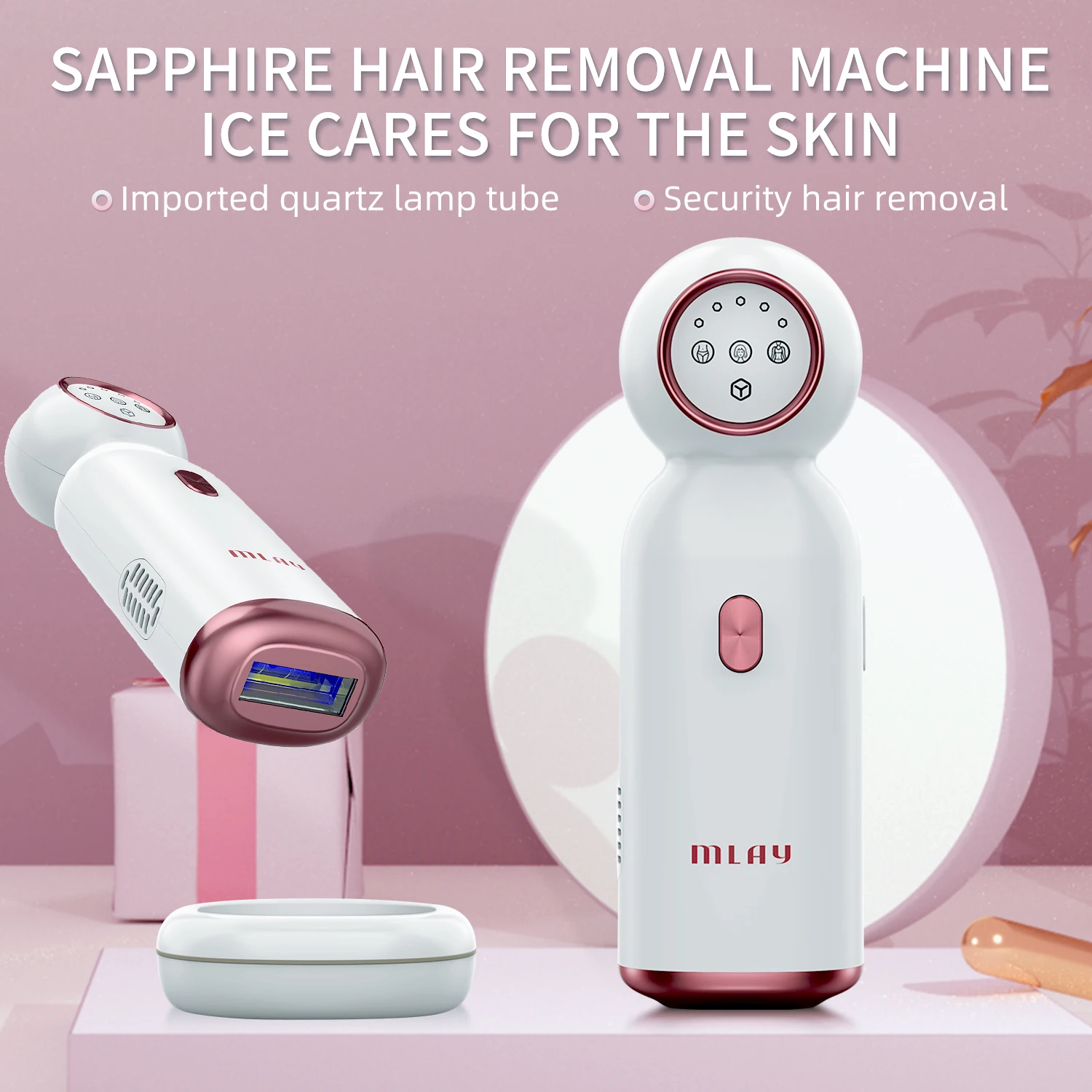 Mlay T10 Home Use IPL Hair Removal Device Special Design Cooling System Painless and Permanent for Body Hair Removal