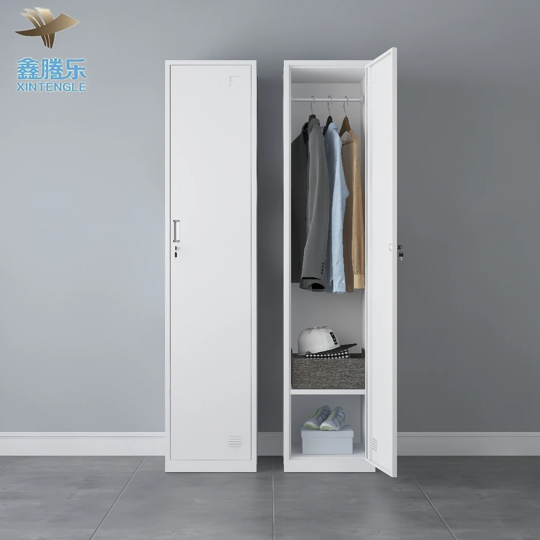 4-Door Metal File Wardrobe with Sliding Door Bedroom Furniture Home Storage Steel Filing Cabinet