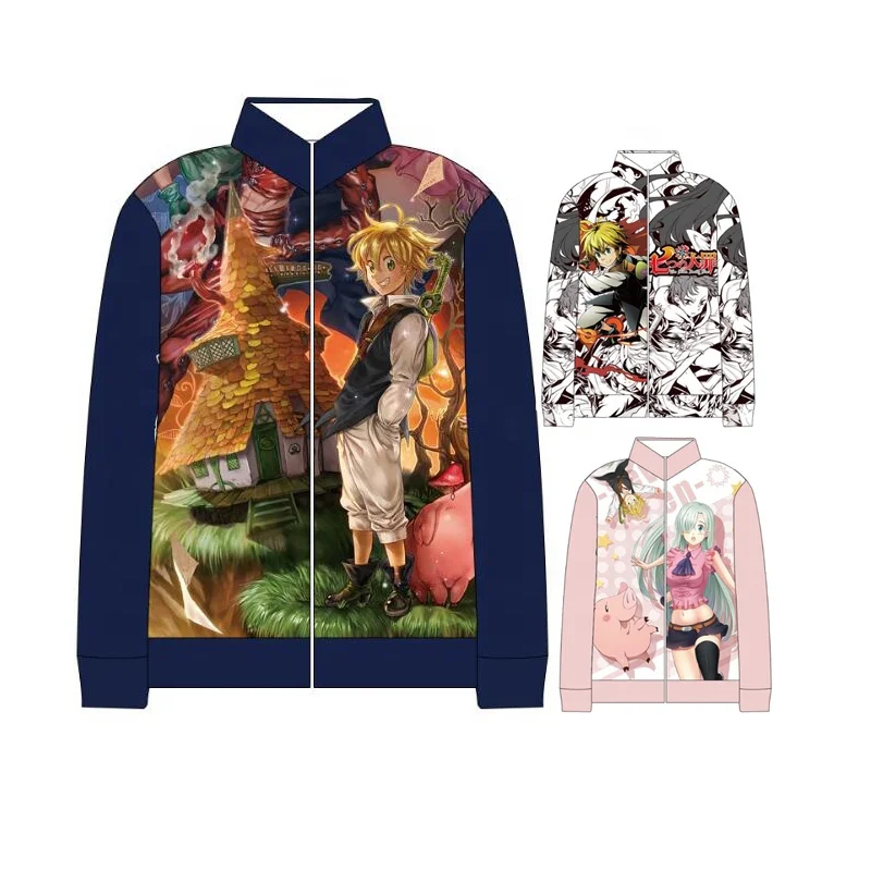 The Seven Deadly Sins Anime Cosplay Costume Unisex Pullover Hoodie Sweatshirt 