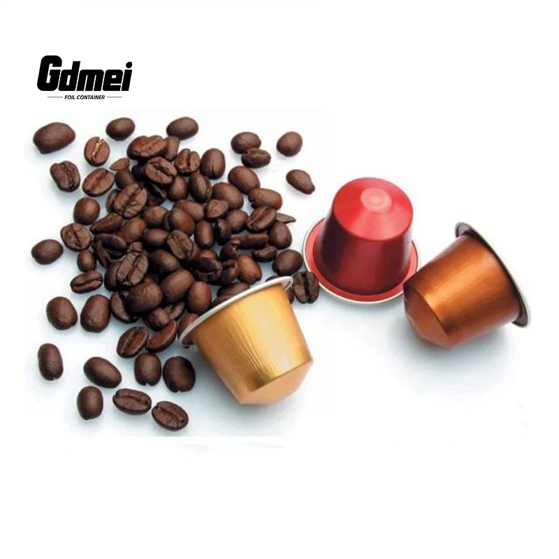 GDMEI Factory Wholesale 15ml Reusable Empty Nespresso Coffee Capsula Disposable Colorful Coating Coffee Pods with Lid