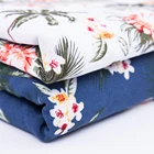 Rayon Silk Rayon Reactive Silk Screen Printing Fabric Hawaii Beach Style Shirt Skirt Fabric