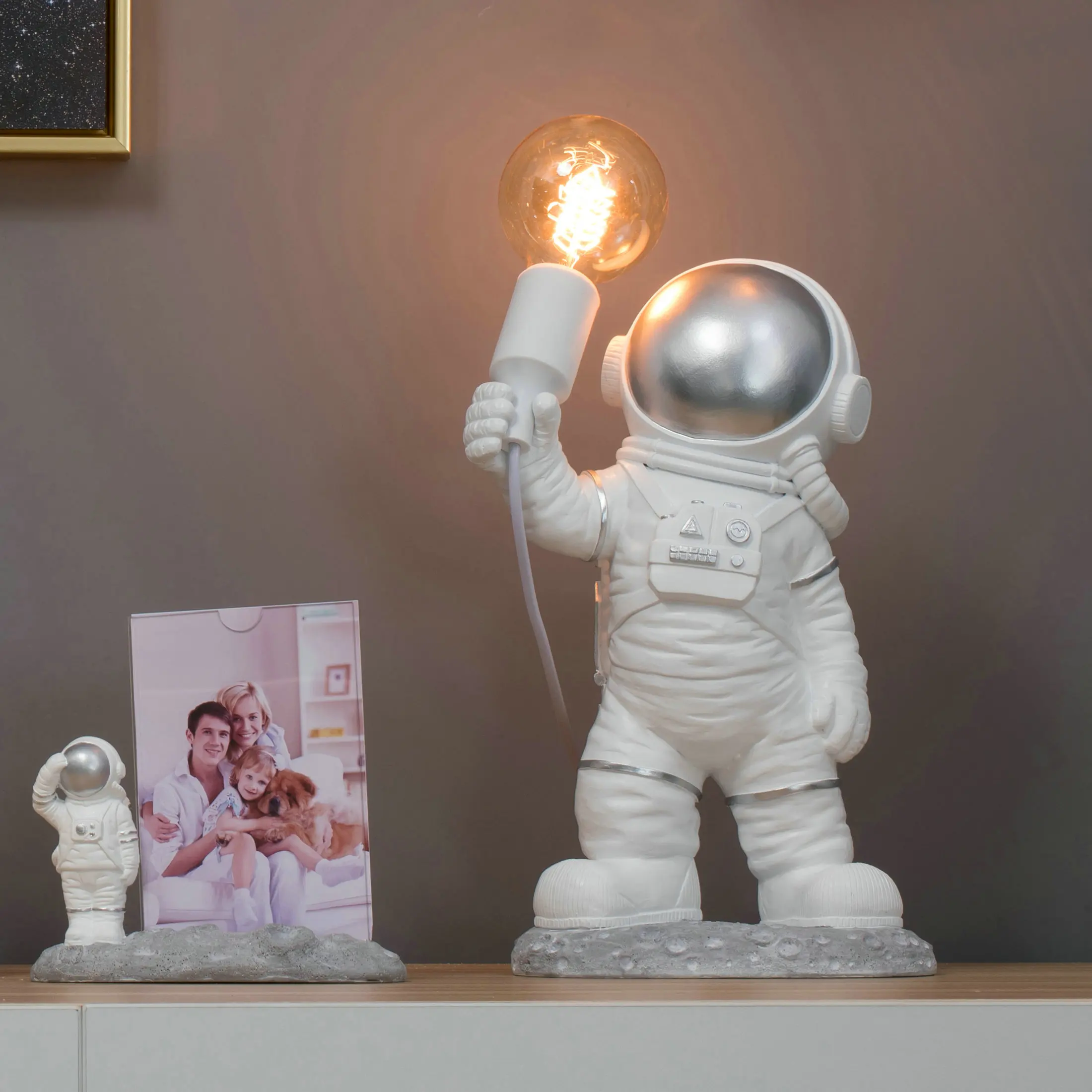 space man lamp