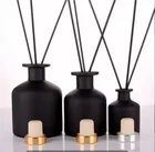 Perfume Bottle 250ml Custom Design Empty Perfume Oil Aroma Glass Reed Diffuser Bottle With Rattan Sticks