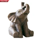 Brass Elephant Brass Sculpture Brass Elephant Life Size Elephant Garden Elephant Sculpture