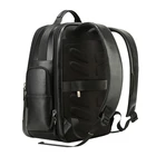 Laptop Laptop Backpack BOPAI Luxury Men Back Packs Business Travel Genuine Leather Laptop Backpack