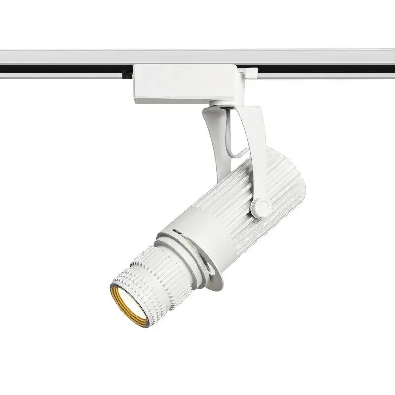 Zoomable Led Track Lights for Theater Stage Rail Lighting 7W 20W Focus LED HD Rotating Advertising Logo Projector Cob Spotlight