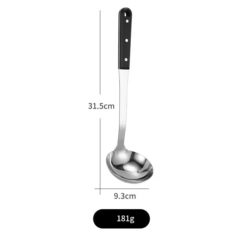 Wholesale Hot Sale 5 Pcs Stainless Steel Tableware Accessories Utensils Cooking Set With Plastic Handle Utensils Kitchen Set