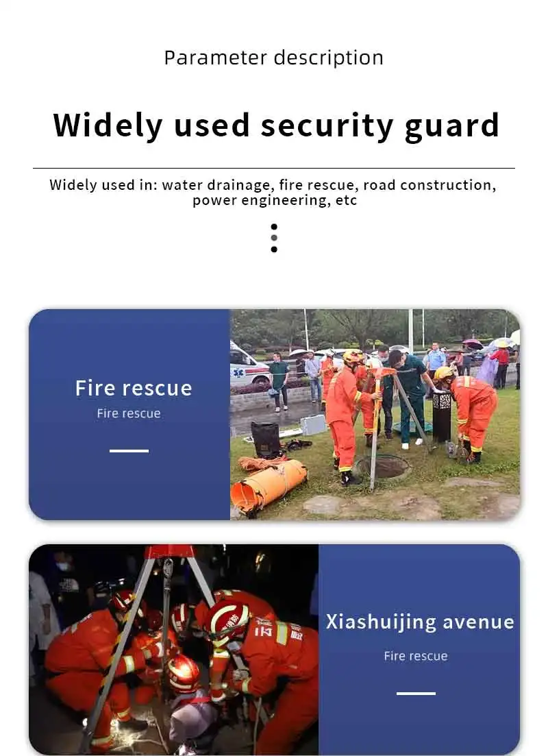 dependable Alloy Lifting Emergency aluminium tool Ce with high quality Rescue tripod