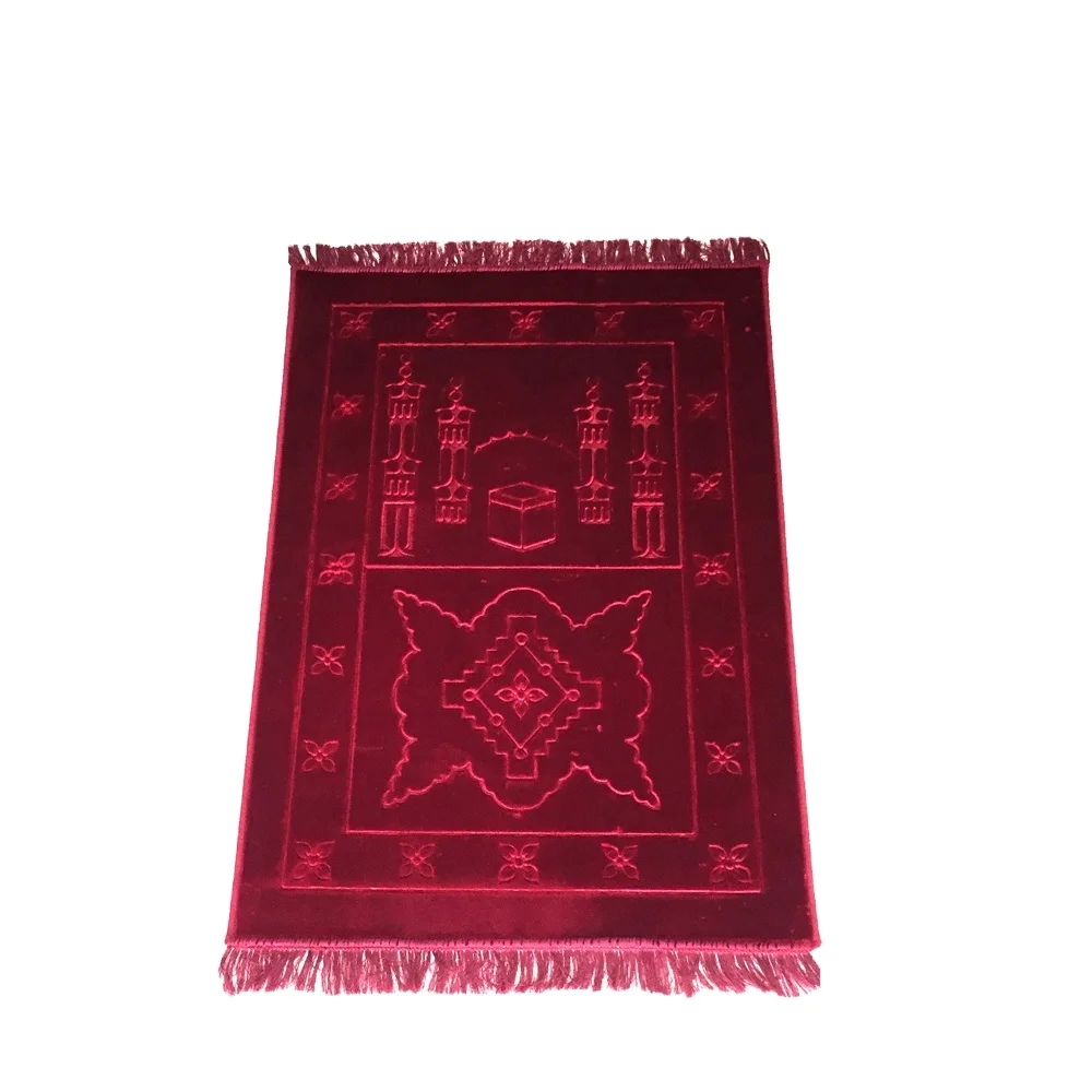Packed Prayer mat rug with sponge base Turkish Muslim Islamic *BUY 3 GET 1 FREE* 