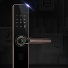 Security Door Locks Secure Locks Premium Zinc Alloy Semi-automatic Home Smart Security Fingerprint Door Locks With Doorbell