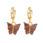 Earrings Fashion Hot Sale Colorful Acrylic Butterfly Earrings Women Girls Fashion Jewelry Gift