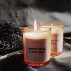 Candle Candle Scent SUNSET Wood Sage Sea Salt 220g High Quality Customize Logo Soy Wax Fragrance Candle Scented Candle