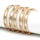 Bangle Bangle New Evil Eye Bangle Women European And American Fashion Trend Bayonet Bracelet Wholesale