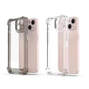 Clear Acrylic phone Case 1.5mm Thickness Transparent with four corner Protection Fundas for iphone case 13 pro max case