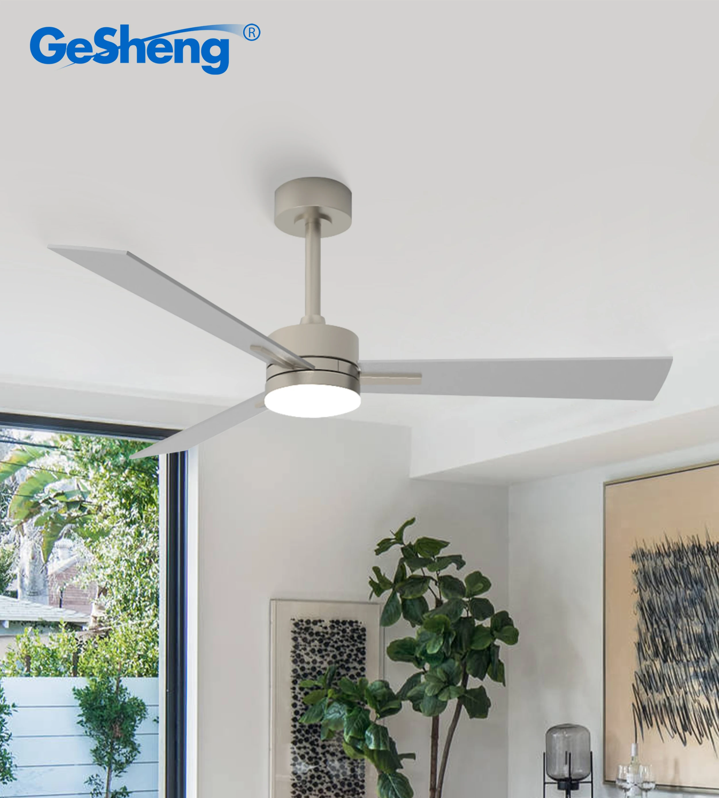 Ceiling Fan, 52-Inch, Copper, MDF - detail 12
