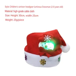 Christmas children red glowing Christmas hat Santa Claus Santa Claus deer