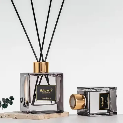 product free sample high quality scent square bottle customize fireless home air fresh 100 200ml reed diffuser-5