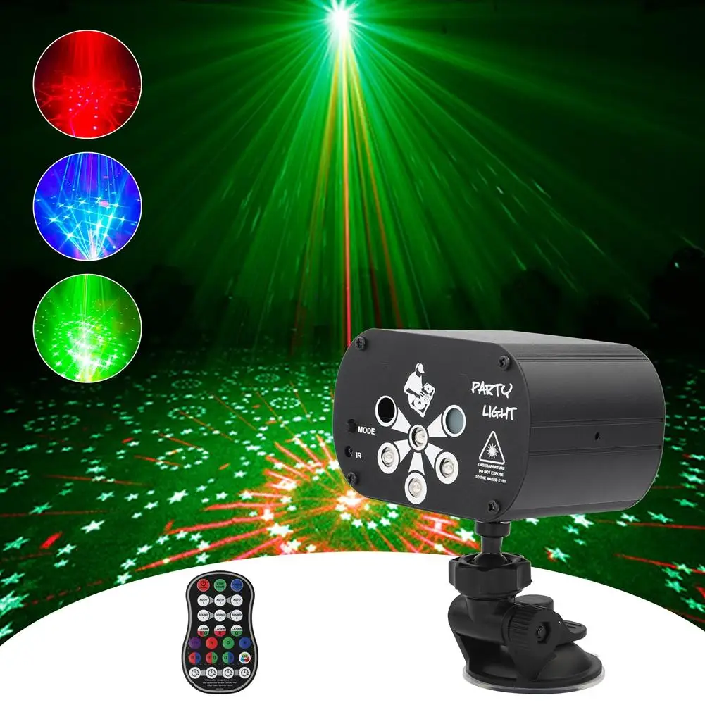 U'King LED Mini Show RG Laser Light Projector DJ Licht Disco Party Club Lighting 