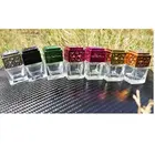 Bottles Glassglassglassglass Hanging Bottle 8ml Colorful Luxury Square Shape Hanging Car Diffuser Bottles