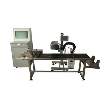 Automatic paging machine, laser marking machine, data correlation system Paper box and plastic bag pagination