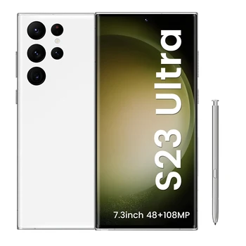 2024 New Phone S23 Ultra 16gb+1tb 5g 7.2-inch Mtk6889 48mp 108mp With Built-in Pen Android 12 Smartphone